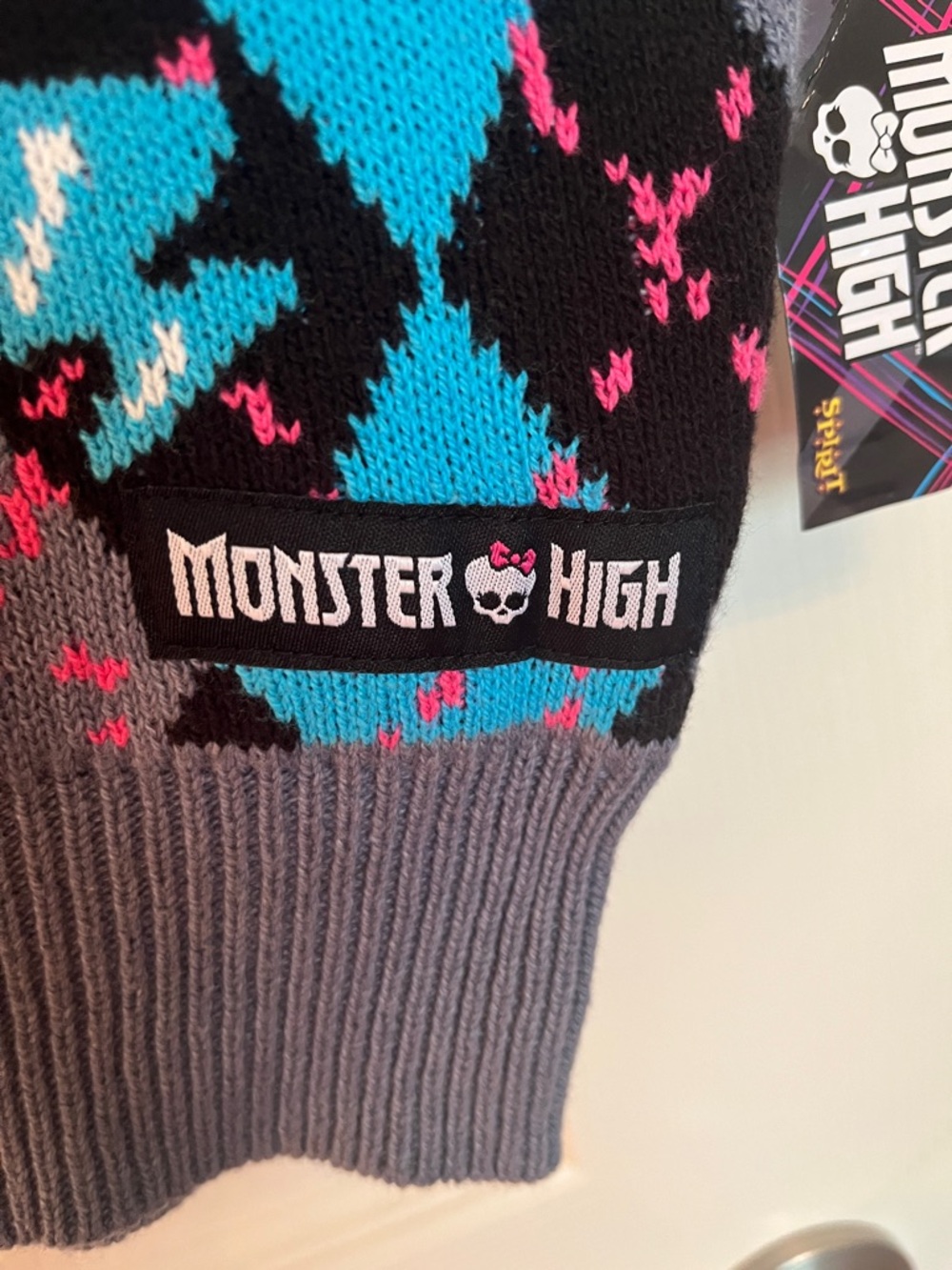 NWT Monster High Frankie Stein Argyle Sweater Vest - Picture 4 of 9